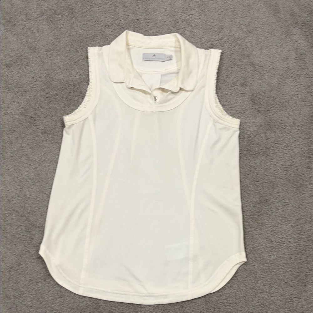 Adidas Stella McCartney Women's Cream Sleeveless Top